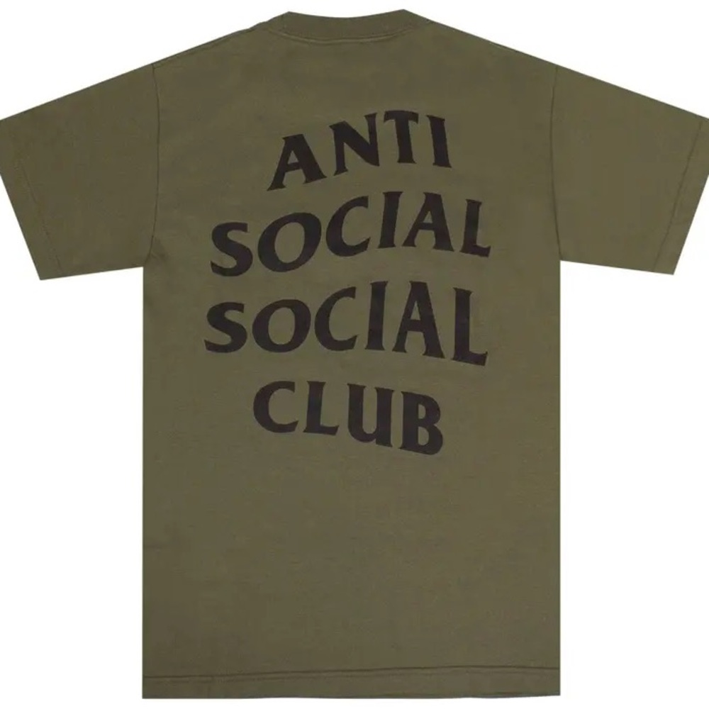 Anti Social Social Club Men's T-Shirt ‘Olive’ - Sz XL